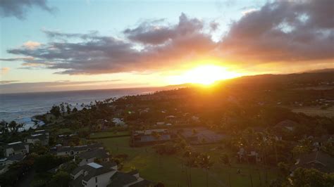 Breathtaking Aerial View of Kauai Coastline Free Stock Video Footage ...