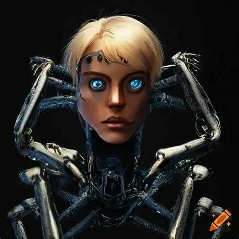 Blonde Hair Blue Eyed Man With Robot Spider Legs On Craiyon