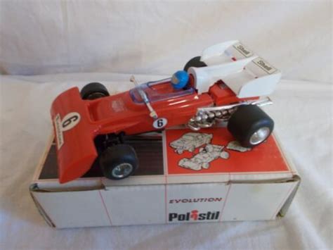 RACING CAR POLISTIL CIRCUIT CAR FERRARI 312 B F 1 A 88 SLOT TOY IN BTE