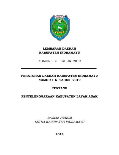 PASAL DEMI PASAL Pasal 1 LEMBARAN DAERAH KABUPATEN INDRAMAYU NOMOR