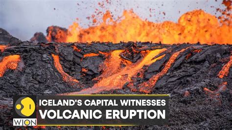 Iceland Volcano Erupts Near Capital Spews Lava Around 30 Metres In The Air Latest News