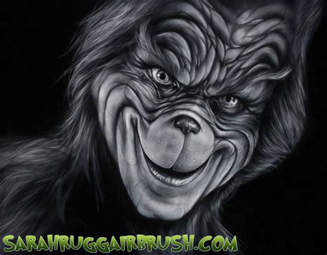 Grinch Black and White by Jackolyn on DeviantArt