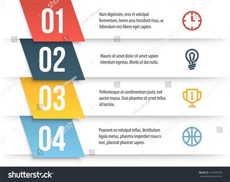 8651 Number List Infographic Stock Vectors Images And Vector Art