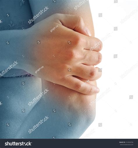 Forearm Pain Concept Female Isolated On Stock Photo 314504756
