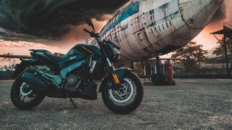 motorcycle, airplane, side view, clouds, overcast 4k, HD Wallpaper ...