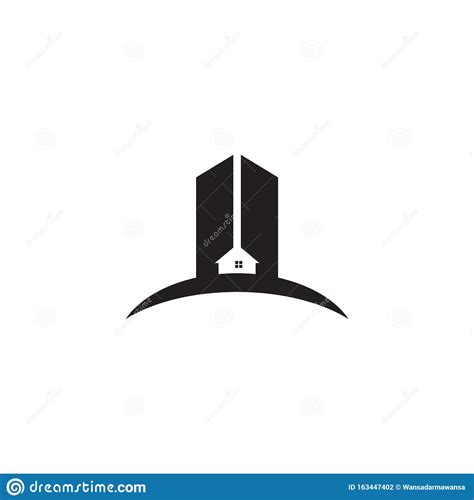 Simple Building Icon Logo Design Inspiration Vector Template Stock