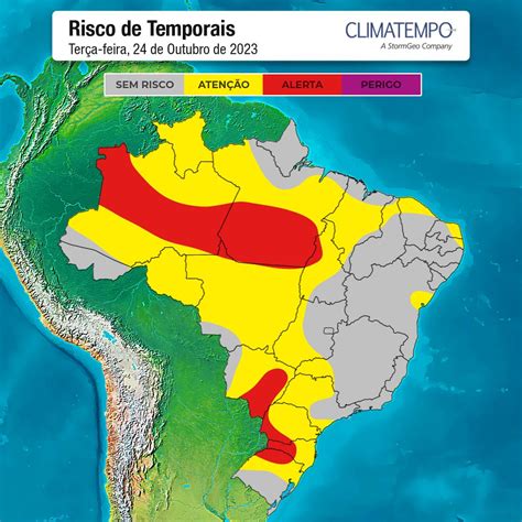 Risco De Chuva Moderada A Forte Em Todas As Regiões Do Brasil Climatempo