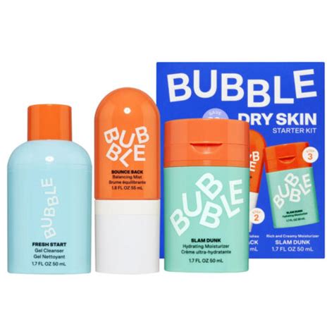 Bubble Skincare 3 Step Hydrating Routine Bundle For Normal To Dry Skin