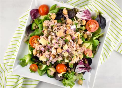 Tuna And Garbanzo Bean Salad Recipe | LaaLoosh