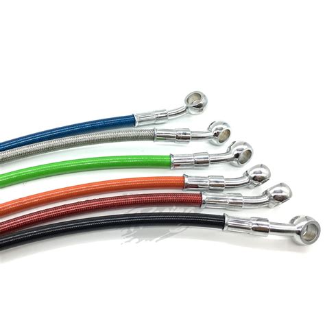 Motorcycle Dirt Bike Braided Brake Hose Line Steel Brake Cable