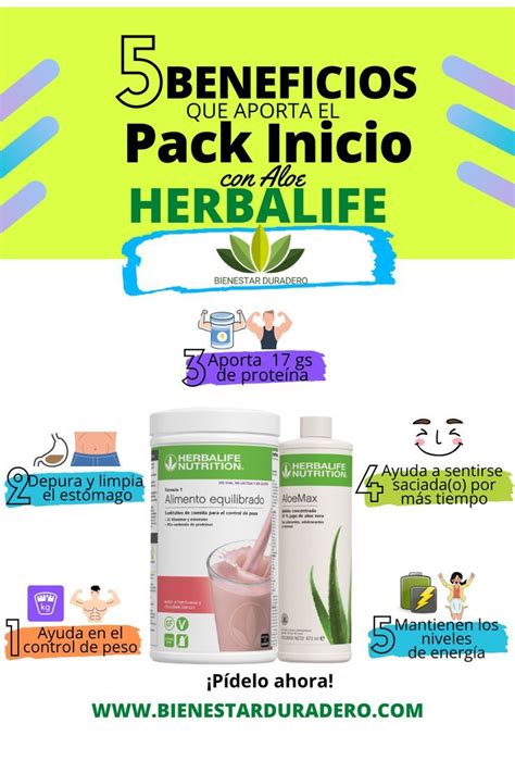 5 BENEFICIOS QUE OFRECE EL PACK INICIO CON ALOE HERBALIFE Herbalife