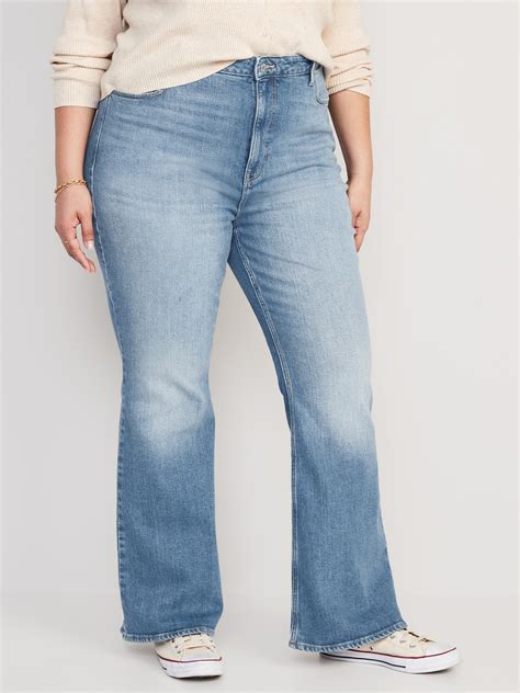 Higher High Waisted Flare Jeans For Women Old Navy