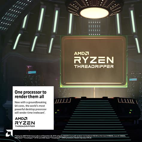 AMD Ryzen Threadripper 3990X CPU Outperforms Two Xeon 8280 Chips