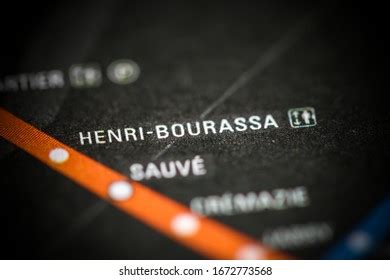 Henri Bourassa Montreal Metro Map Plan Stock Photo 1672773568 | Shutterstock