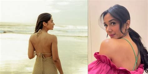 8 Potret Ayu Ghassani Makin Hot Pamer Punggung Indahnya Saat Di Pantai