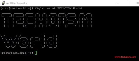 Create Ascii Text Banners In Terminal In Linux Using Figlet Tool