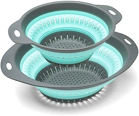 Collapsible Colander Bpa Free Silicone Colanders Food Strainers With