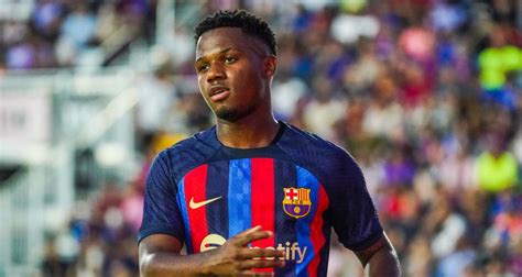 Barça Ansu Fati Fait Une Grande Annonce Sur Son état De Forme Et S