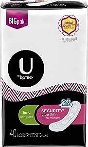 Amazon Kotex U By Kotex Security Ultra Thin Pads Heavy Flow Long