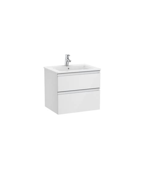 Mueble Lavabo Roca The Gap Cajones Blanco Brillo