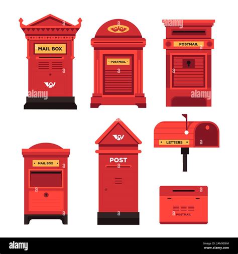 Royal mail post box uk Stock Vector Images - Alamy