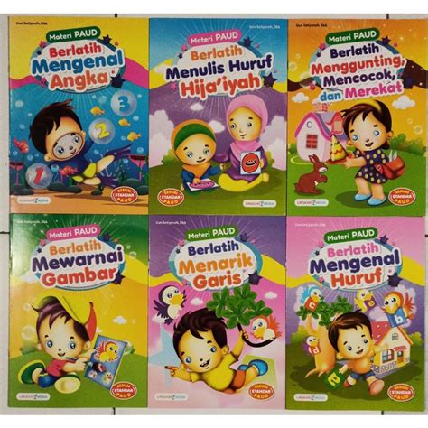 jual buku materi paud anak shopee indonesia