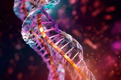 DNA Humano Pesquisa genética Genoma humano imagem Premium gerada IA