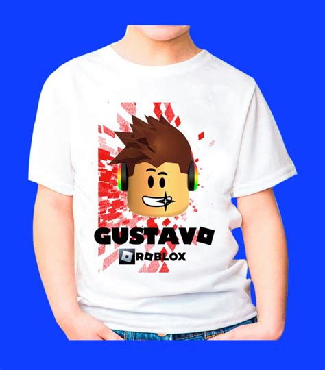 Camiseta Roblox Personalizada Nome Elo Produtos Especiais