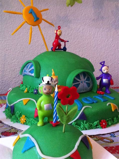 My Teletubbies cake! | Teletubbies birthday cake, Baby boy 1st birthday ...