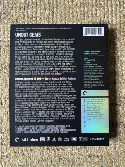 Uncut Gems K Uhd Blu Ray Criterion Collection Picclick Uk