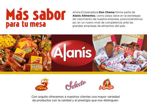 Don Chema ya es parte de Alimentos Alanís