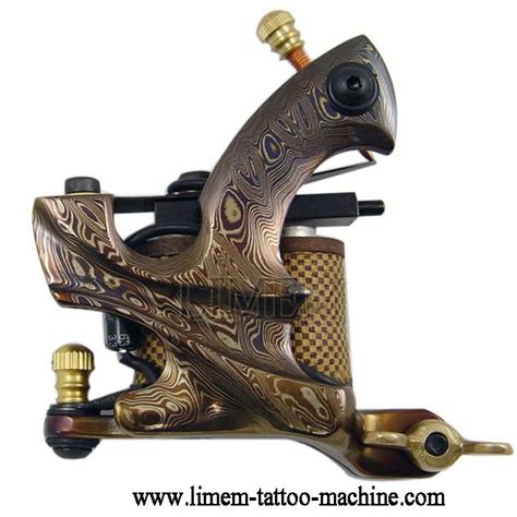 Damascus Steel Handmade Tattoo Machine 10 Wrap Coil Limem China