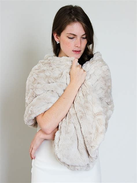 Bridal Fur Stole Wedding Shawl Faux Fur Wrap Bridal Fur Etsy