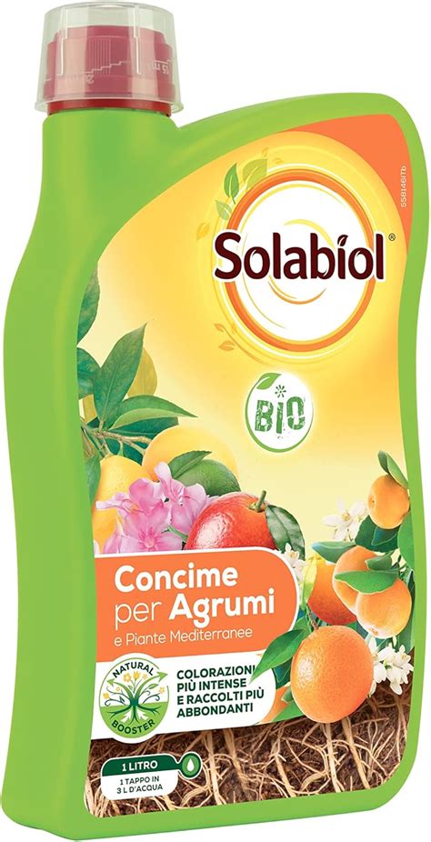 Solabiol Concime Liquido Biologico Per Agrumi E Piante Mediterranee Con