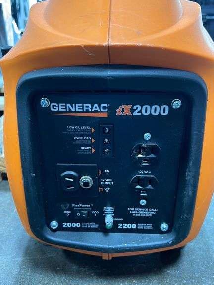 Generac Ix Inverter Gas Generator Nw Asset Services