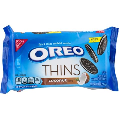 Nabisco Oreo Thins Chocolate Sandwich Cookies Coconut Creme Obx