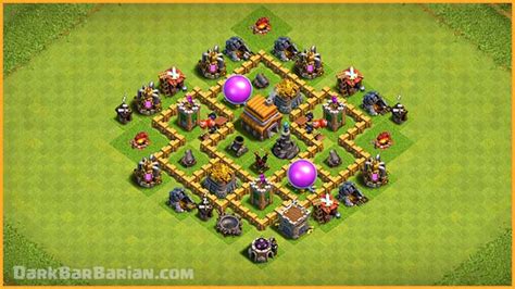 THE BEST TH5 HYBRID/TROPHY Base 2021!! COC Town Hall 5 (TH5) Trophy ...