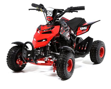 Funbikes 800w Red Battery Powered Electric Kids Mini Quad Bike