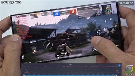 Samsung Galaxy S23 Ultra PUBG Max Graphics Ultra 90 FPS 2K 120Hz