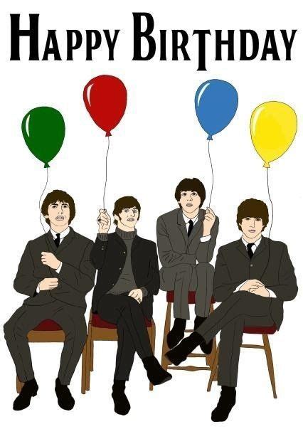 Pin by Liz Ríos on Beatles forever Happy birthday vintage Happy