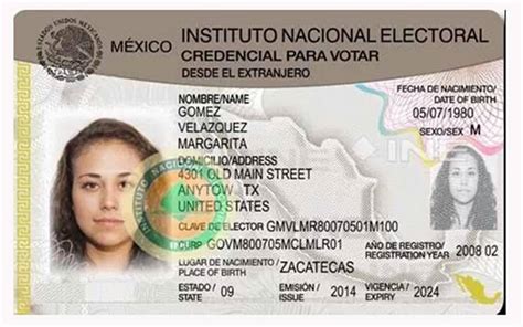 Aprueba Ine Modelo De Credencial Para Voto De Los Mexicanos En El