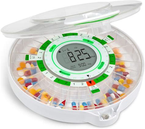 Livefine Day Automatic Pill Dispenser With Upgraded Lcd Display Key