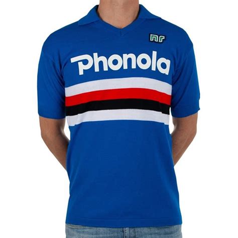 Ennerre Sampdoria Offiziele Replik Retro Trikot Nummer