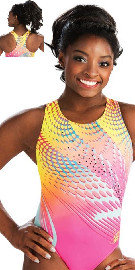 E Turbo Boost Simone Biles Leotard Gk Elite Sportswear Gymnastics