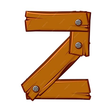 Premium Vector Wooden Number 2 Cartoon Wooden Plank In Two Digit