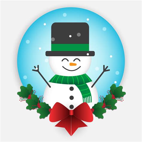 Cartoon Snowman Christmas 622204 Vector Art at Vecteezy