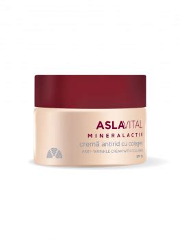 Crema Antirid Aslavital Mineralactiv Cu Colagen Spf