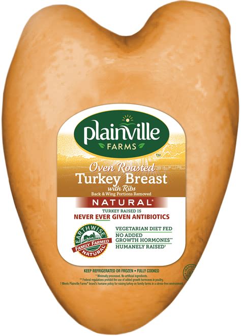 Natural Oven Roasted Turkey Breast With Ribs — Plainville Farms