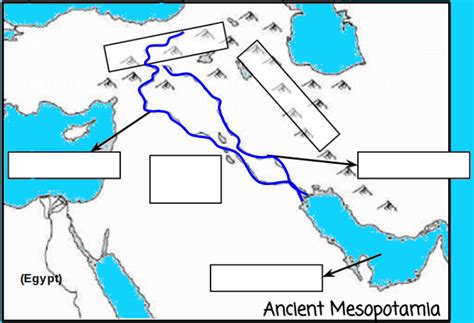 Set 4 Ancient Mesopotamia Map Diagram Quizlet