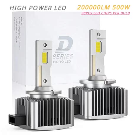 Lm K D S D S Led Headlights Led Two Sided Csp Chip Plug Play